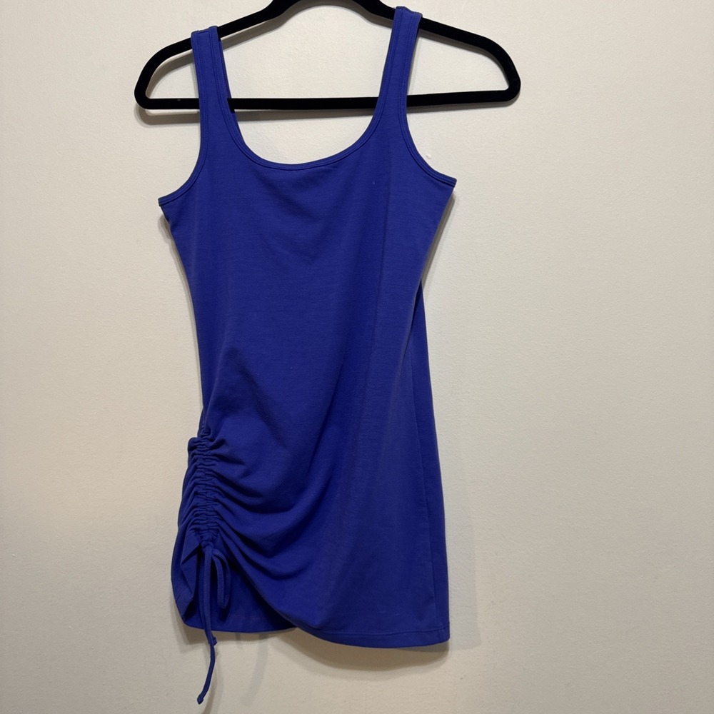 PRANA Ariel Tunic Women's XS Shelf Bra Side Ruched Yoga Active Tank Top EUC